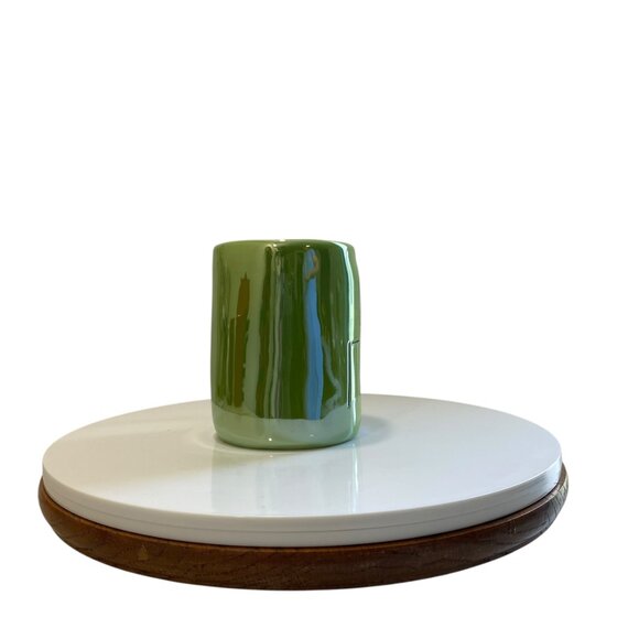 Rae Dunn Mug Cup "Creep It Real" Irredesent Green Halloween Party Ceramic New - Picture 2 of 6